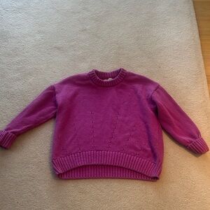 LOFT Fuchsia Crew Neck Sweater